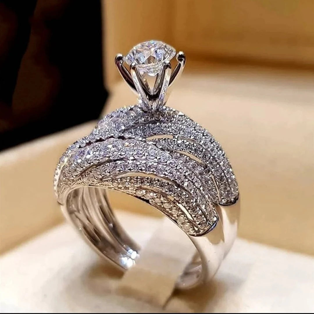 925 Sterling Silver Beaded Ring – Italian-Imported Elegance