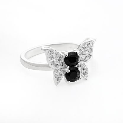 ZWS0243 – Sterling Silver 5-Piece Set with Butterfly Crystal Design